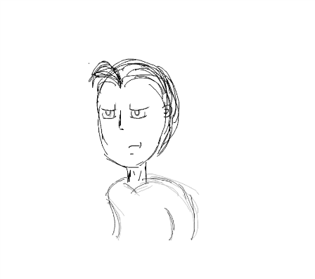 Test animation of tired man. Unrelated to projects.